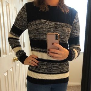 Navy and White Forever 21 Sweater